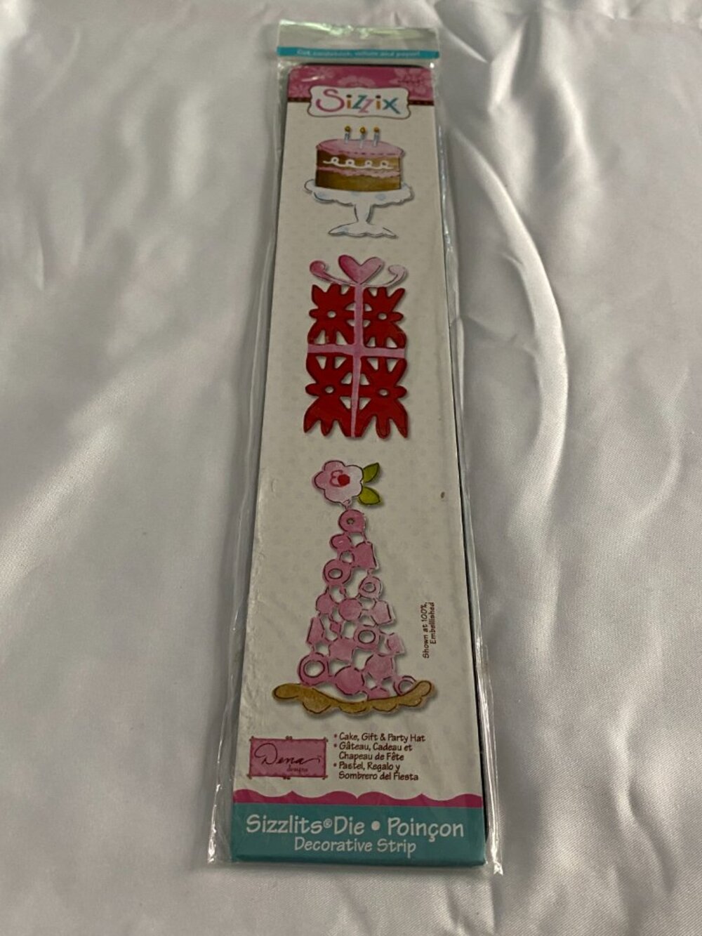 Sizzix Sizzlits Cake Gift Party Hat Dena Designs Decorative Strip Die